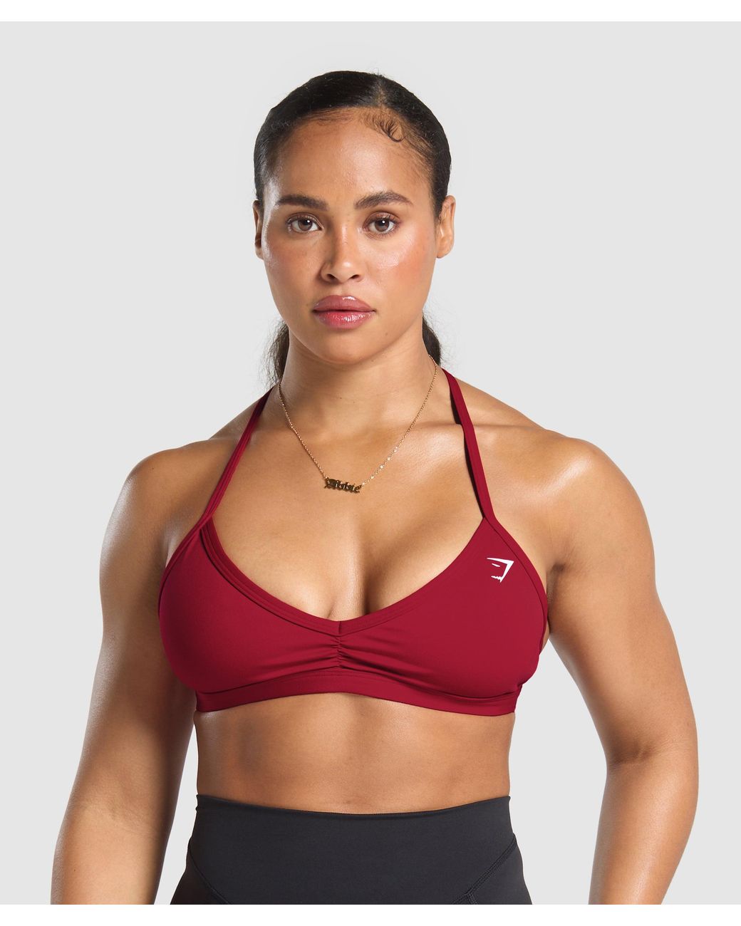 GYMSHARK Red Minimal Sports Bra