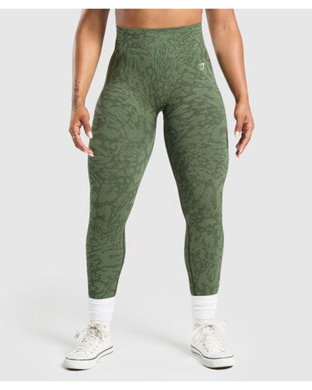 gymshark green camo leggings
