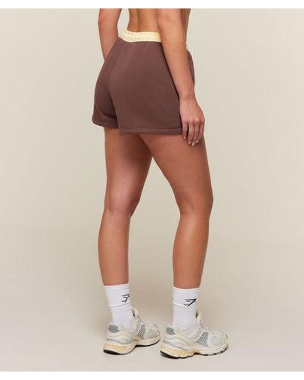 GYMSHARK Brown Cosy Luxe Campus Sweat Shorts