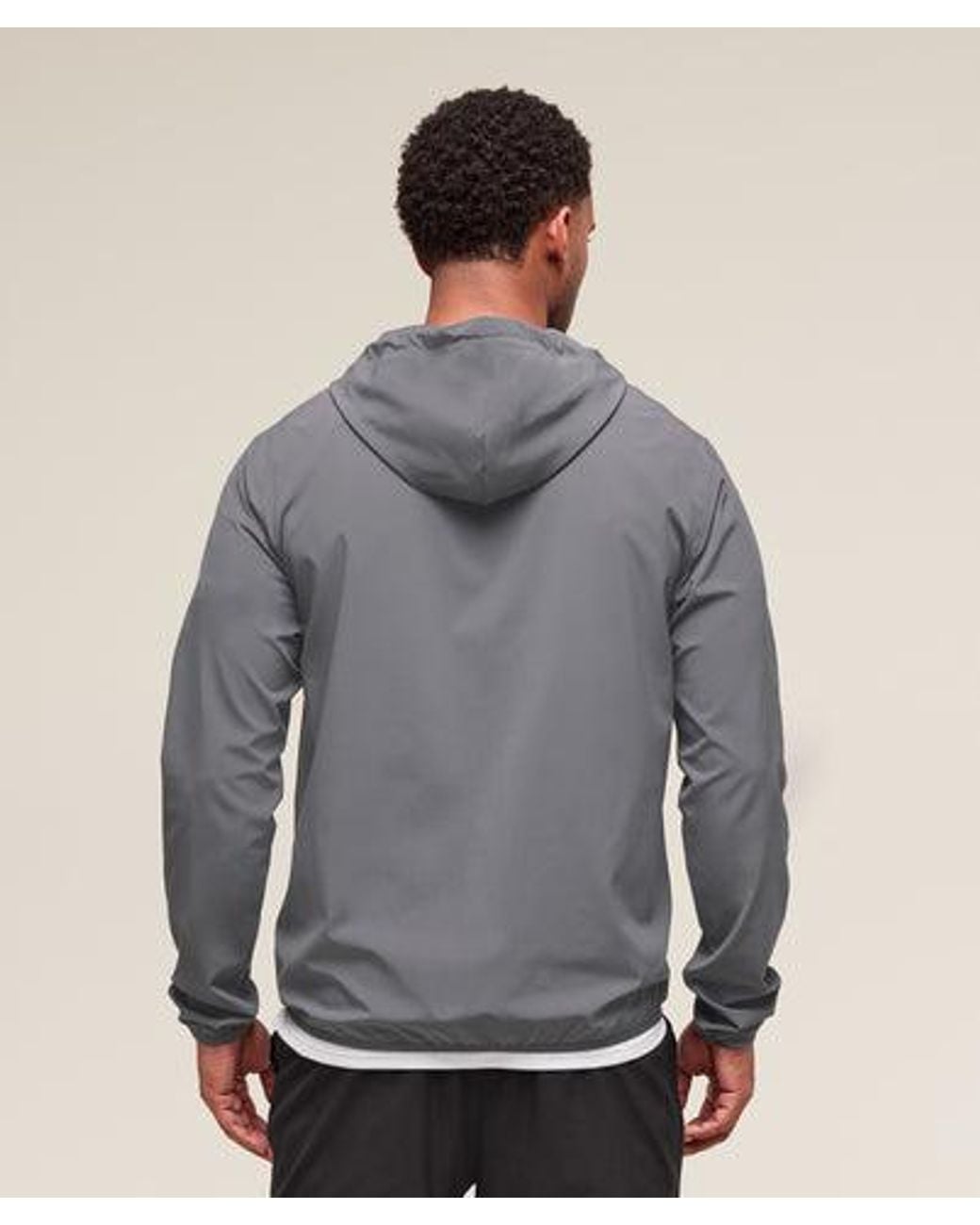 GYMSHARK Gray Arrival Track Jacket for men