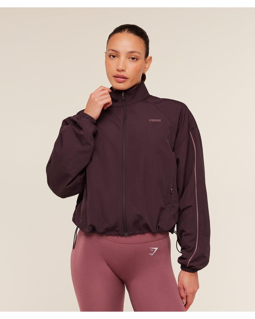 GYMSHARK Purple To From Zip Through