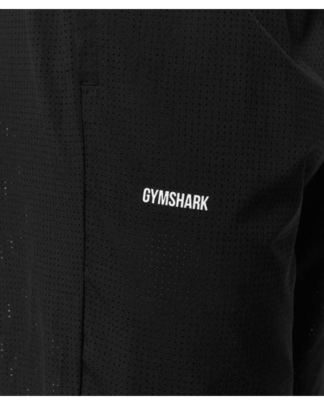 GYMSHARK Black Perforated Train Pants for men