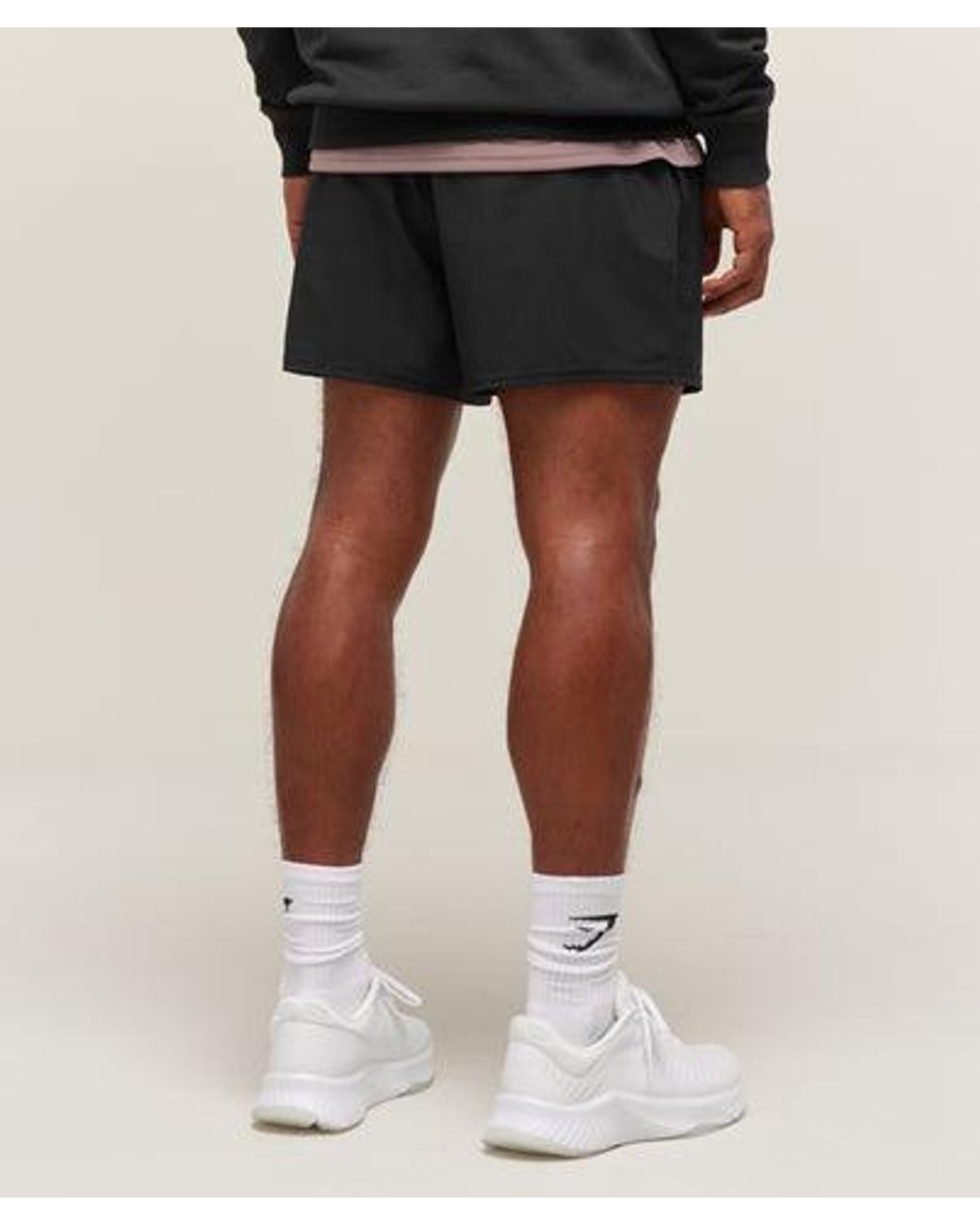 GYMSHARK Black Arrival 5" Shorts for men