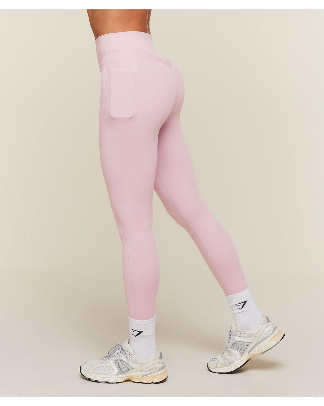 GYMSHARK Pink Whitney High-Rise Pocket Leggings