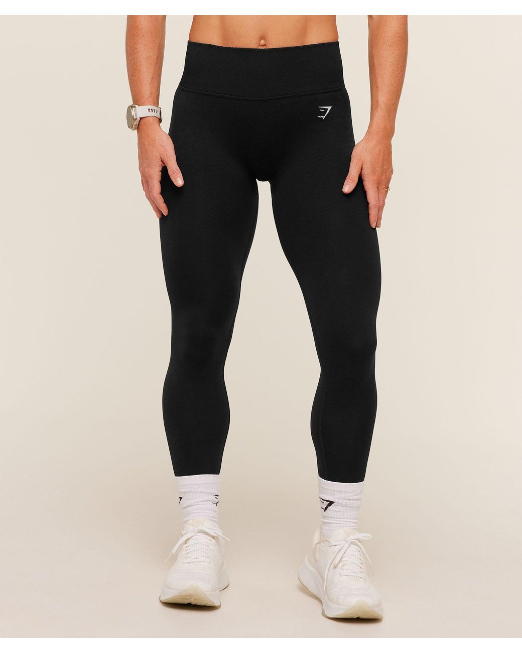 GYMSHARK Black Relay Seamless High-Rise Leggings