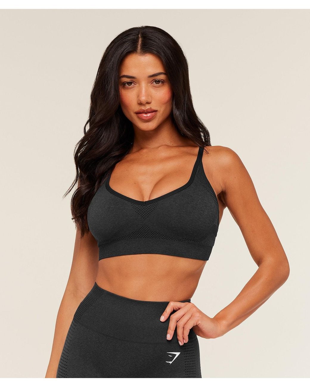 GYMSHARK Black Vital Sports Bra