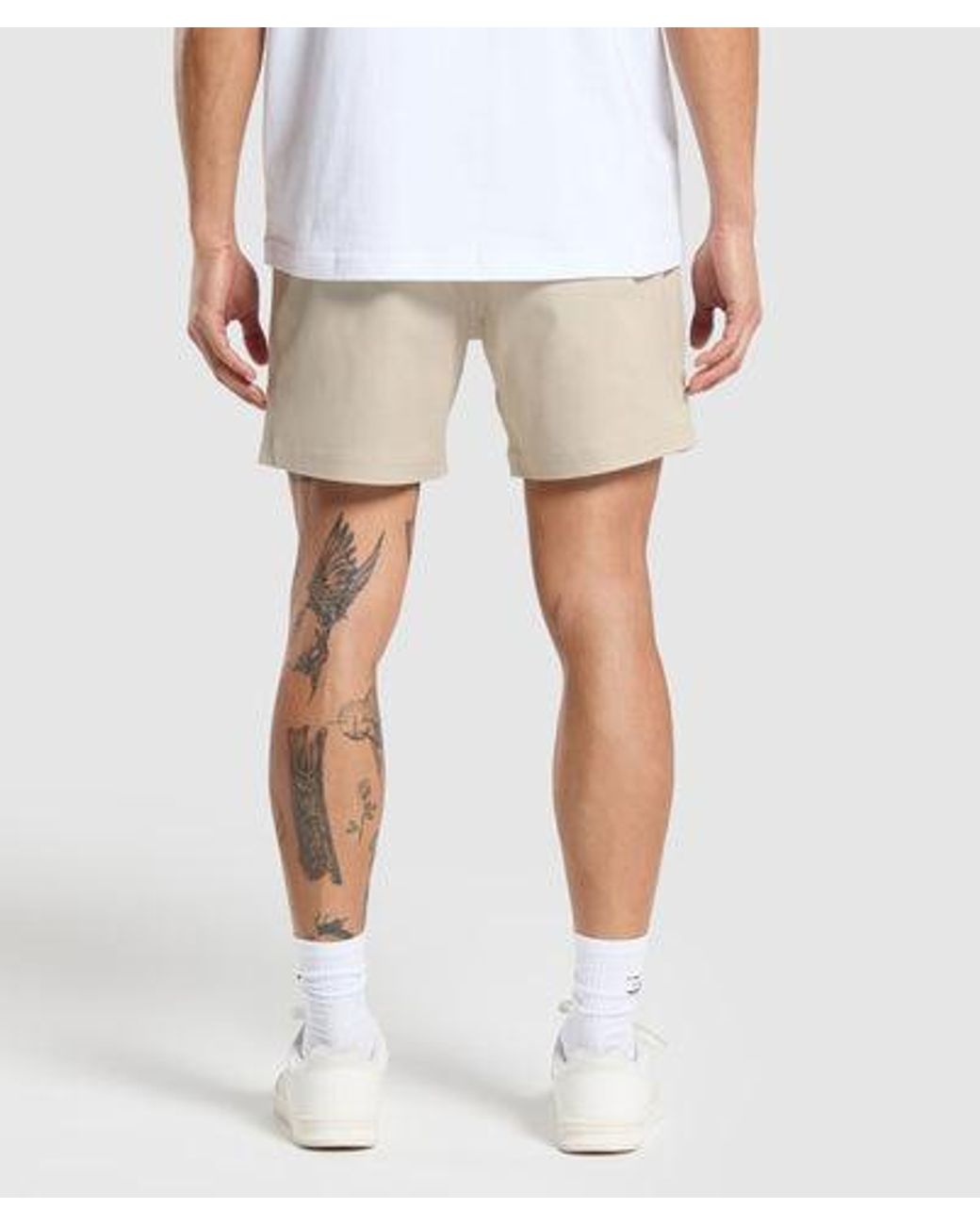 GYMSHARK White Rest Day Woven Shorts for men