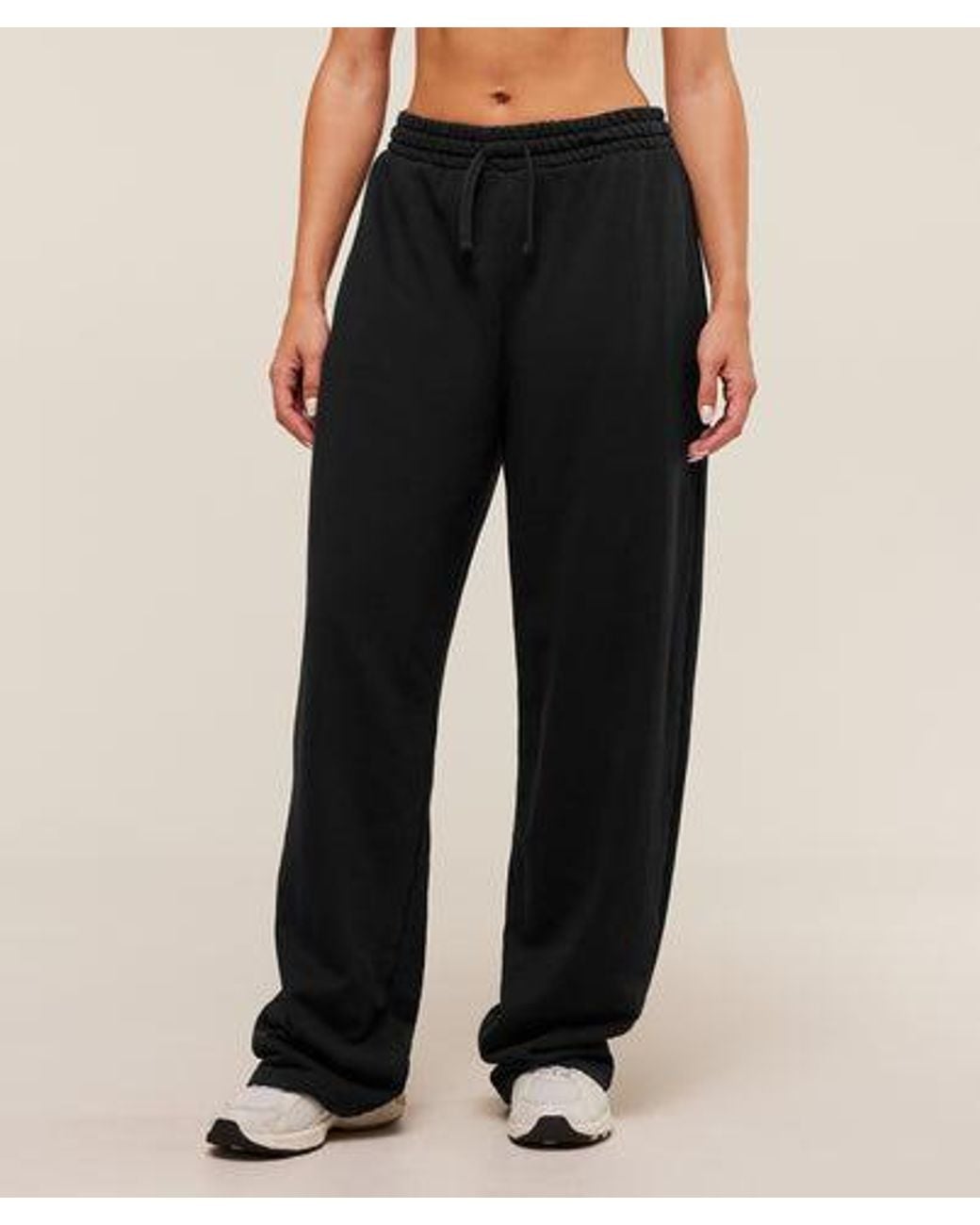 GYMSHARK Black Power Washed Joggers