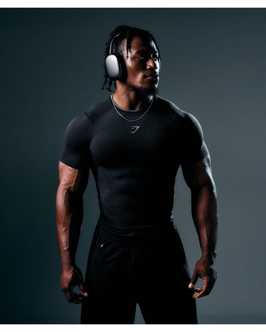 GYMSHARK Blue Vengeance T-Shirt for men