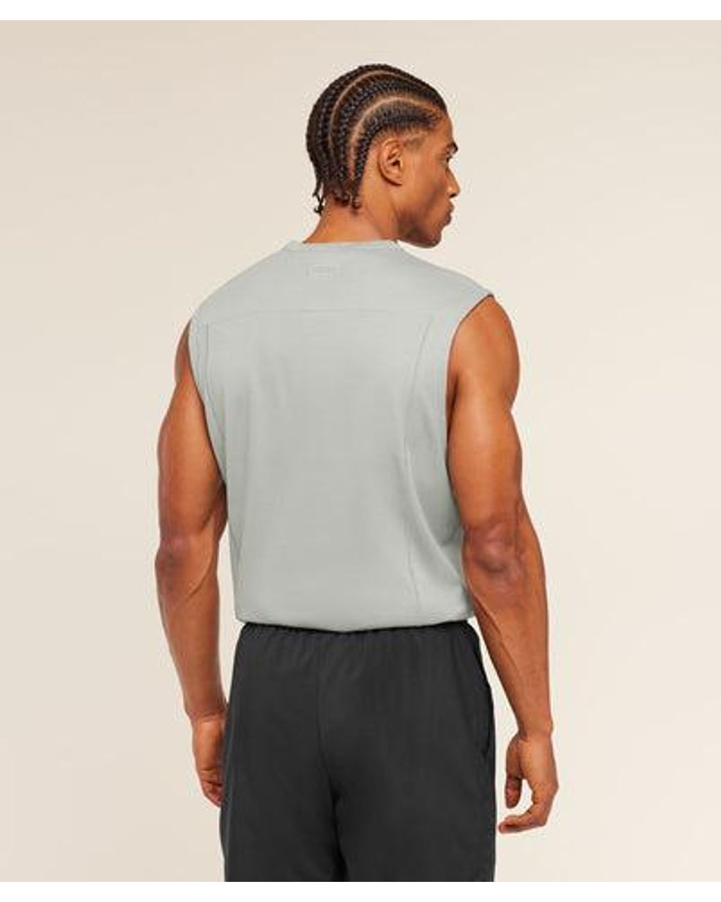 GYMSHARK Gray Off Duty Tank for men