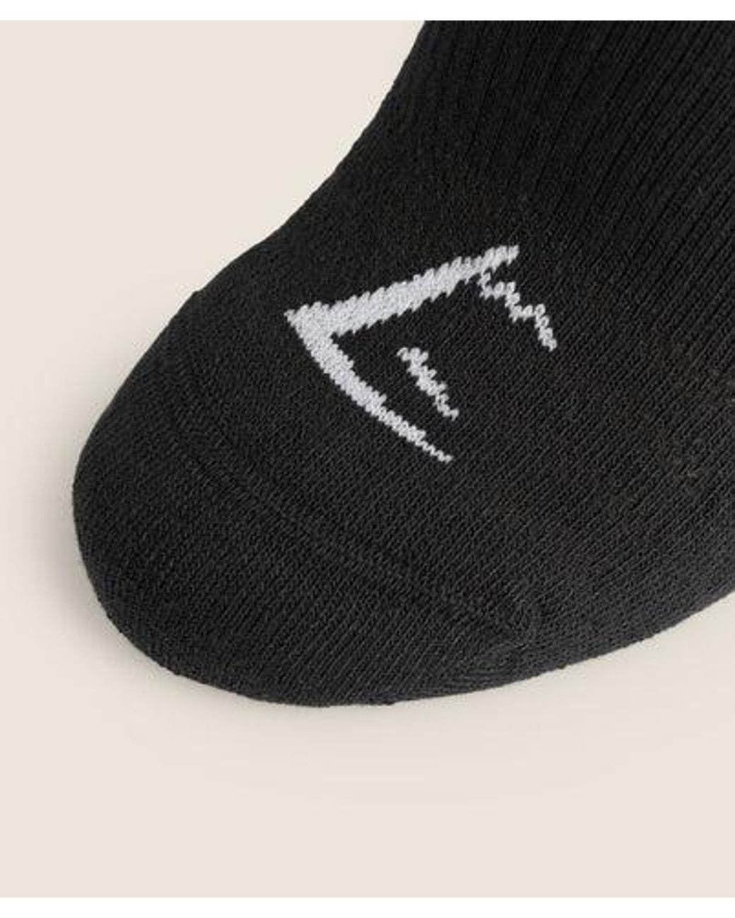 GYMSHARK Black Trainer Sock 5Pk
