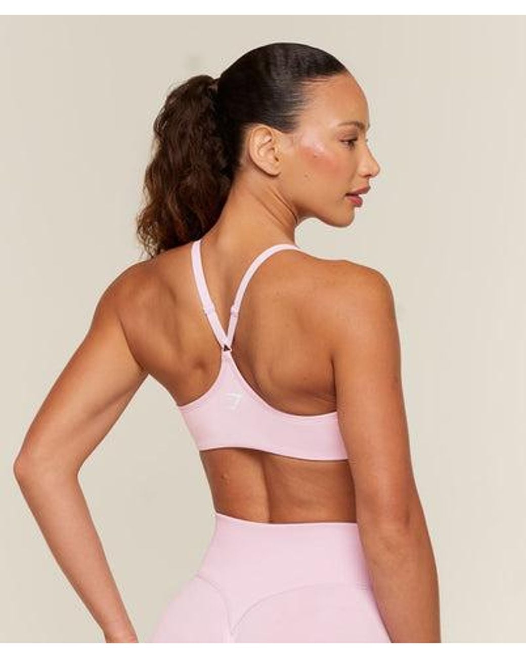 GYMSHARK Pink Relay Seamless Light Support Sports Bra