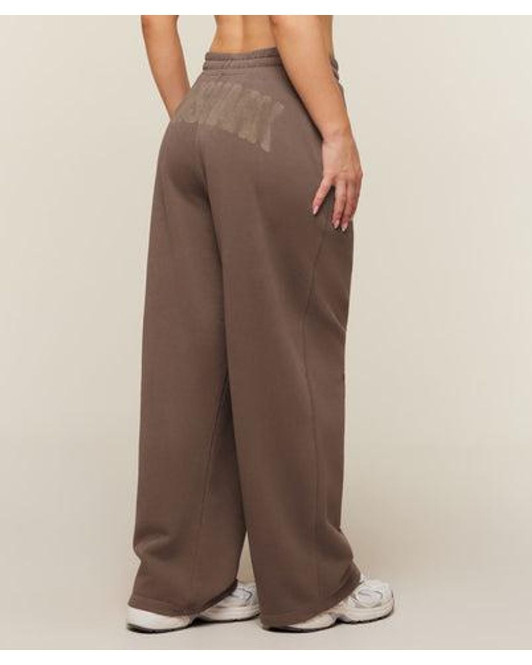 GYMSHARK Brown Power Straight Leg Pants Short