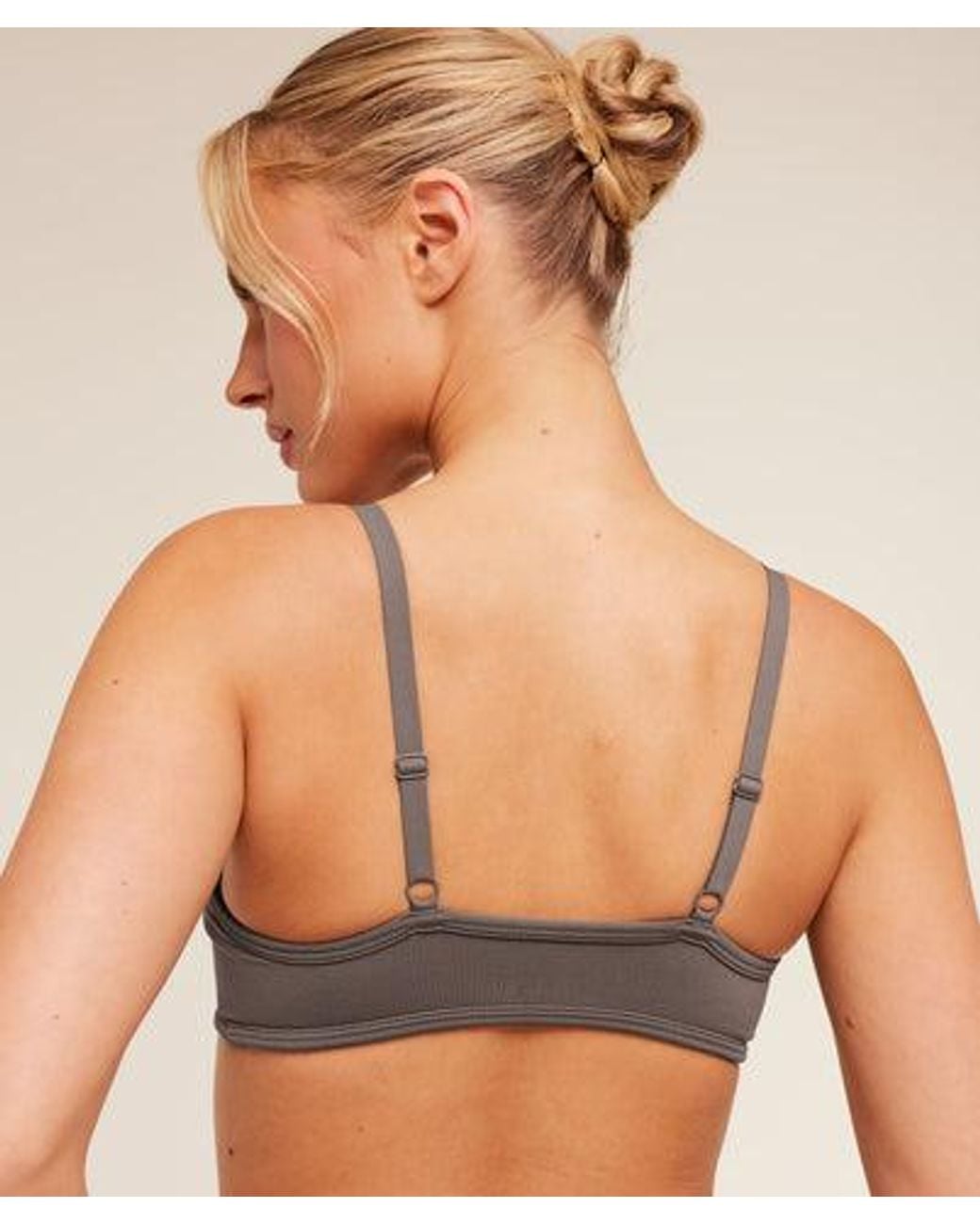 GYMSHARK Red Soft Sculpt V-Neck Sports Bra