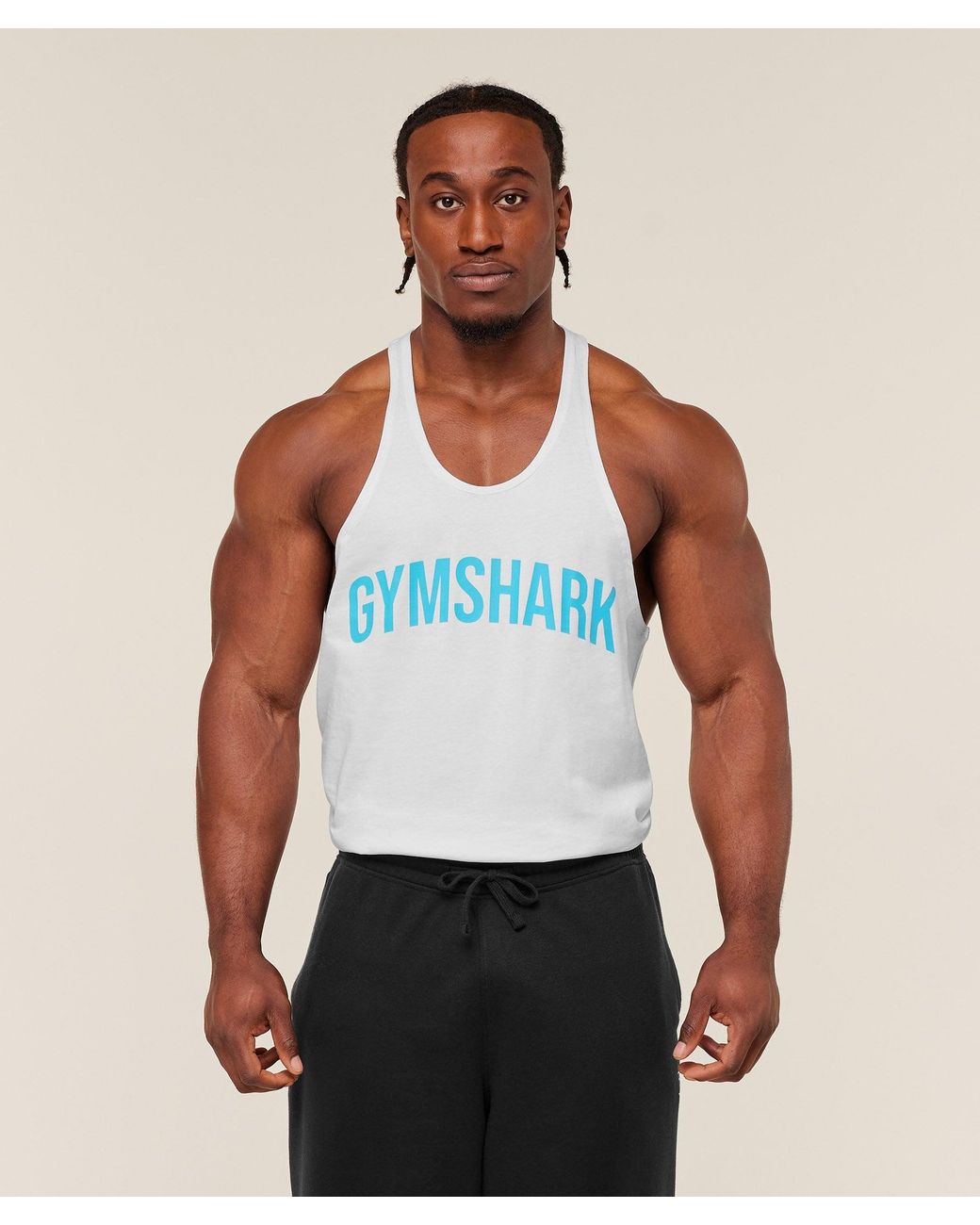 GYMSHARK Blue Power Stringer for men