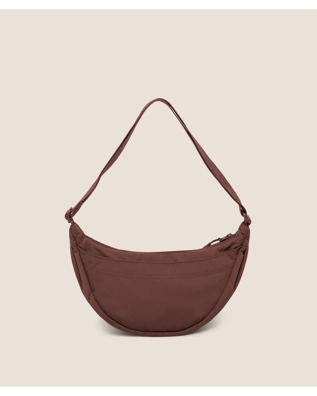 GYMSHARK Brown Pleat Crossbody