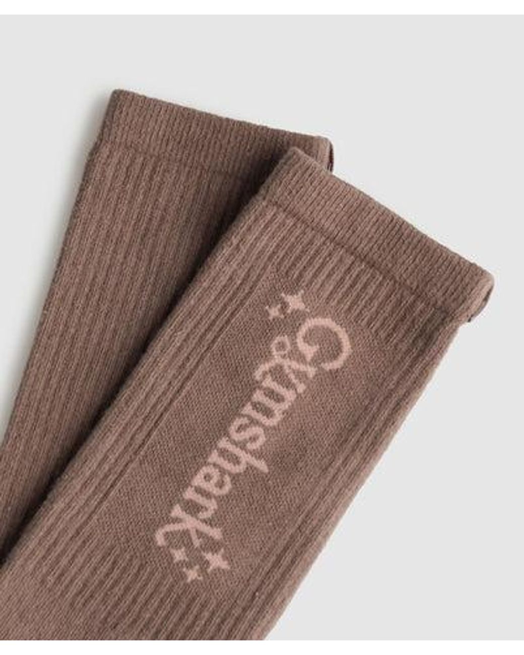 GYMSHARK White Script Crew Single