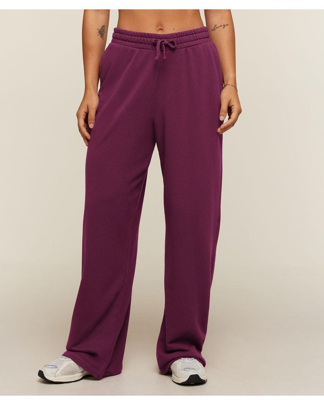 GYMSHARK Purple Power Straight Leg Pants