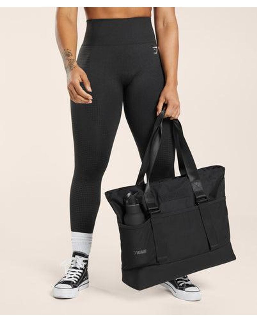 GYMSHARK Black Everyday Tote