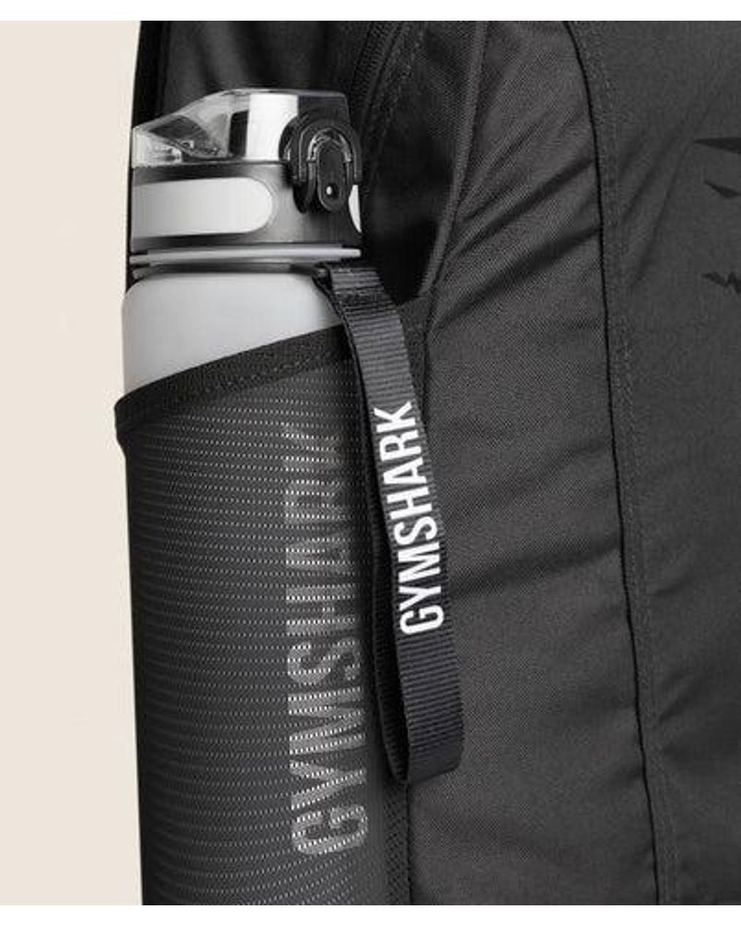GYMSHARK Black Sharkhead Backpack