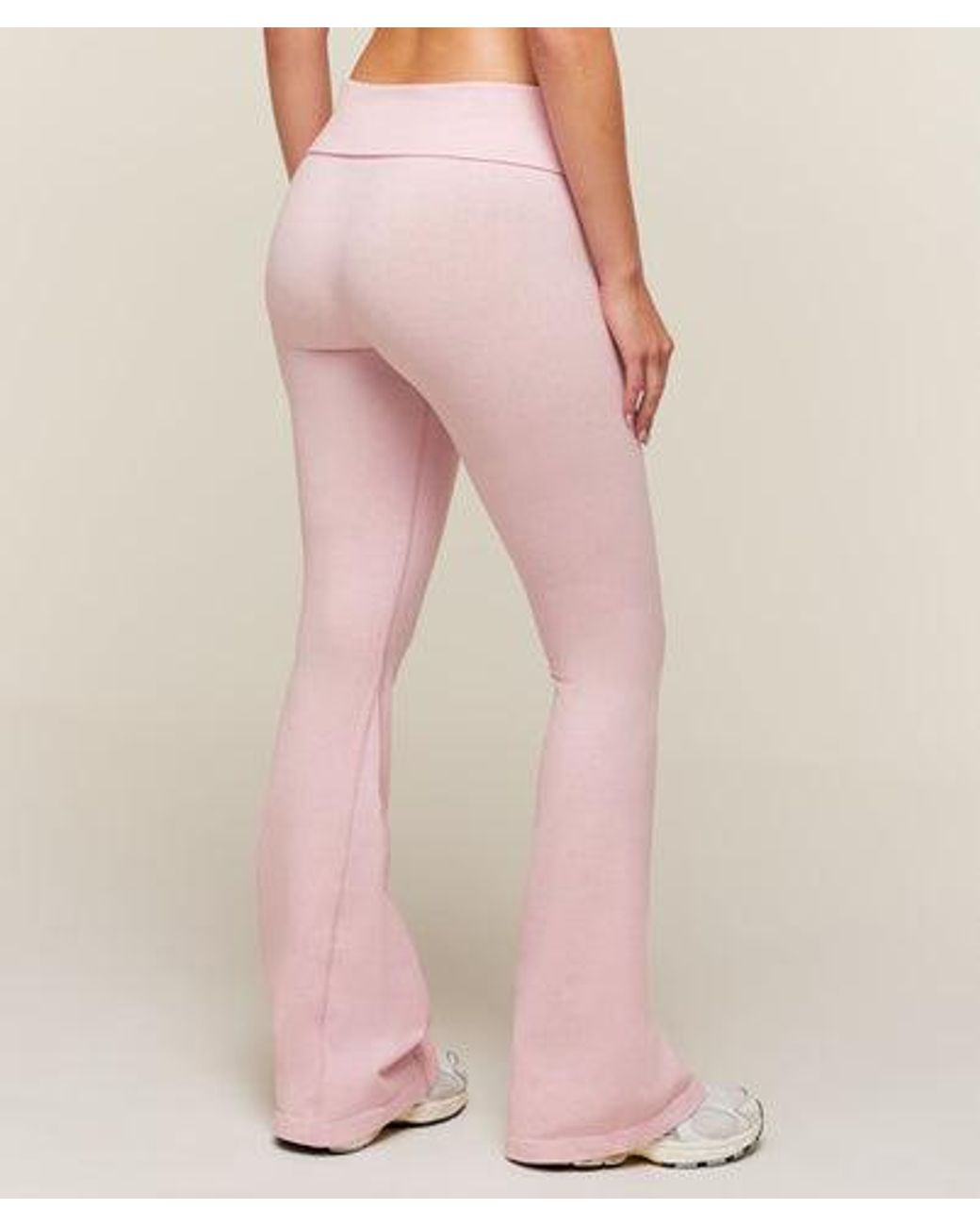 GYMSHARK Pink Cottonmove Flared Leggings