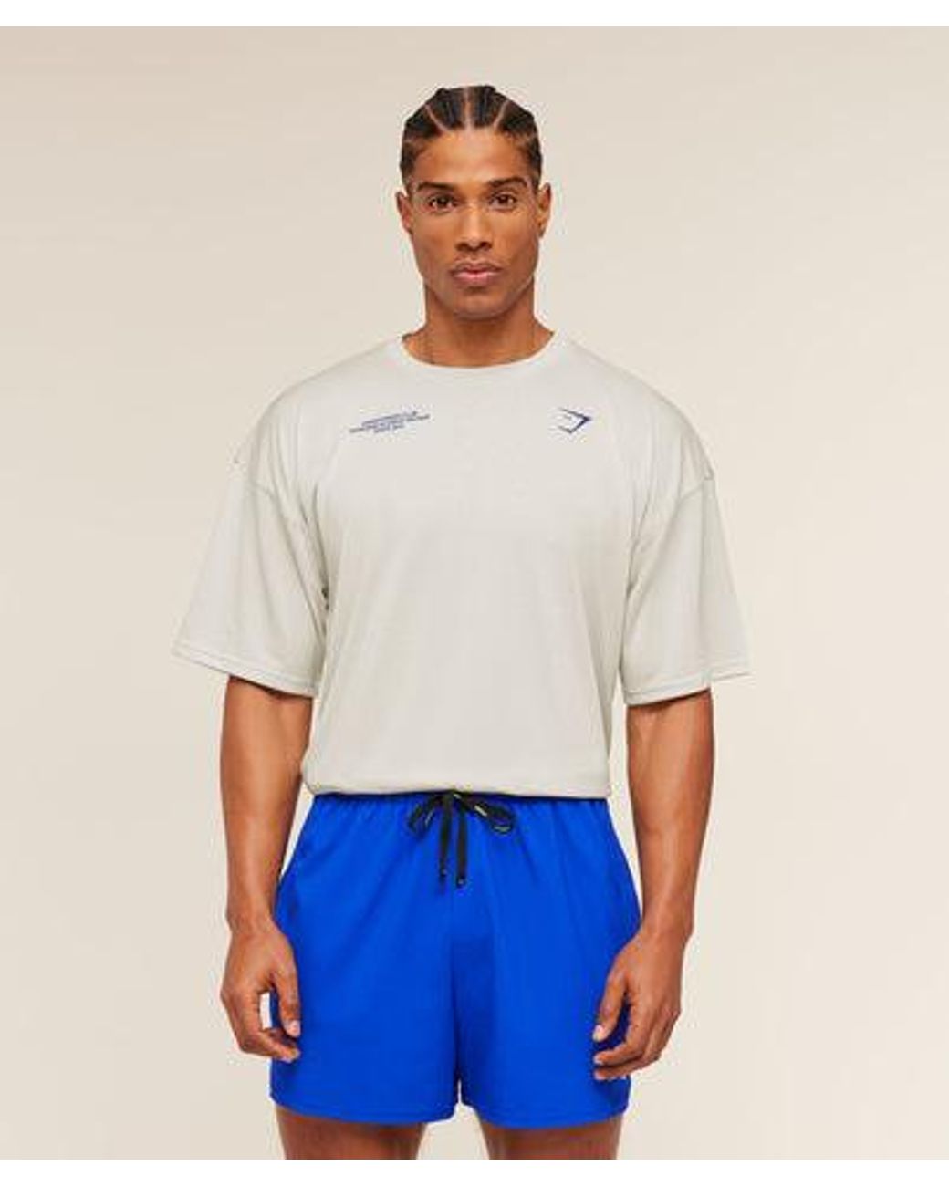 GYMSHARK White Conditioning Club Oversized T-Shirt for men