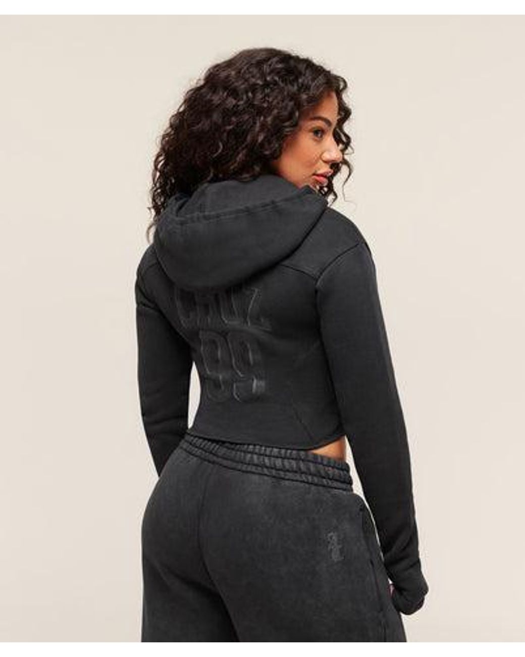 GYMSHARK Black X Analis Zip Up Hoodie