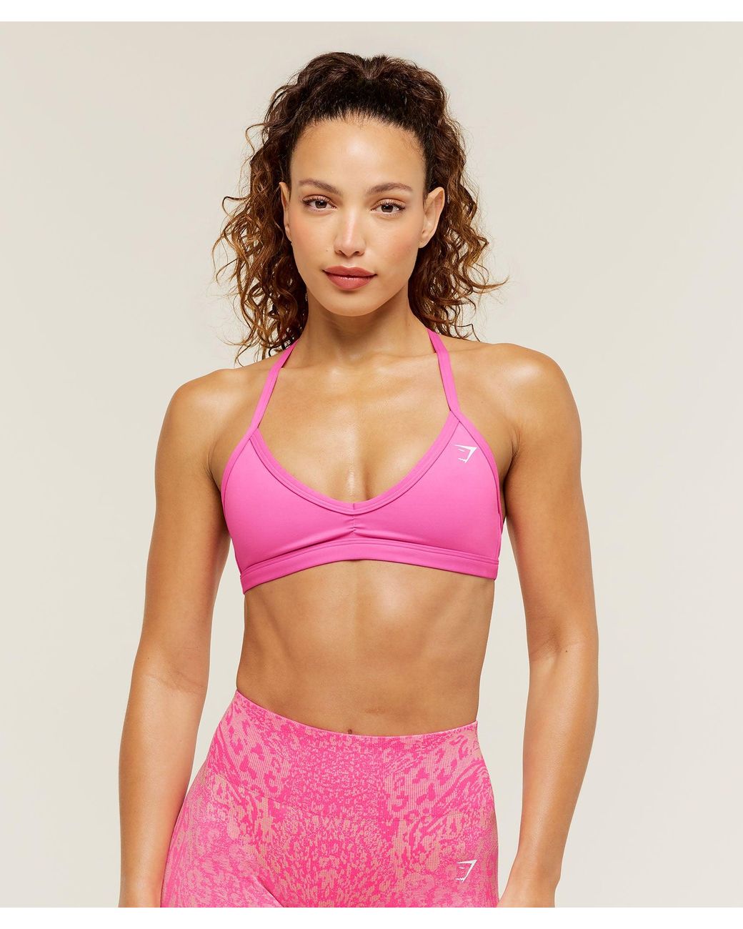 GYMSHARK Pink Minimal Sports Bra