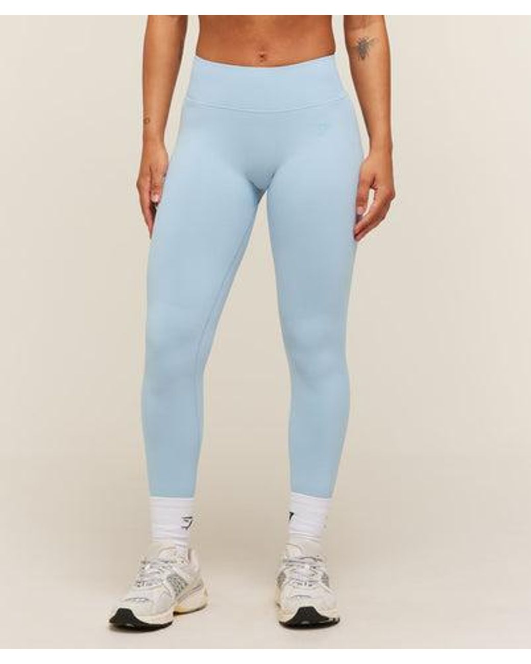 GYMSHARK Blue Lift Seamless 2.0 Mid-Rise Leggings