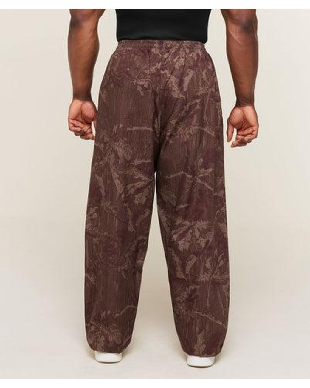 GYMSHARK Brown Straight Leg Pumper Pants for men
