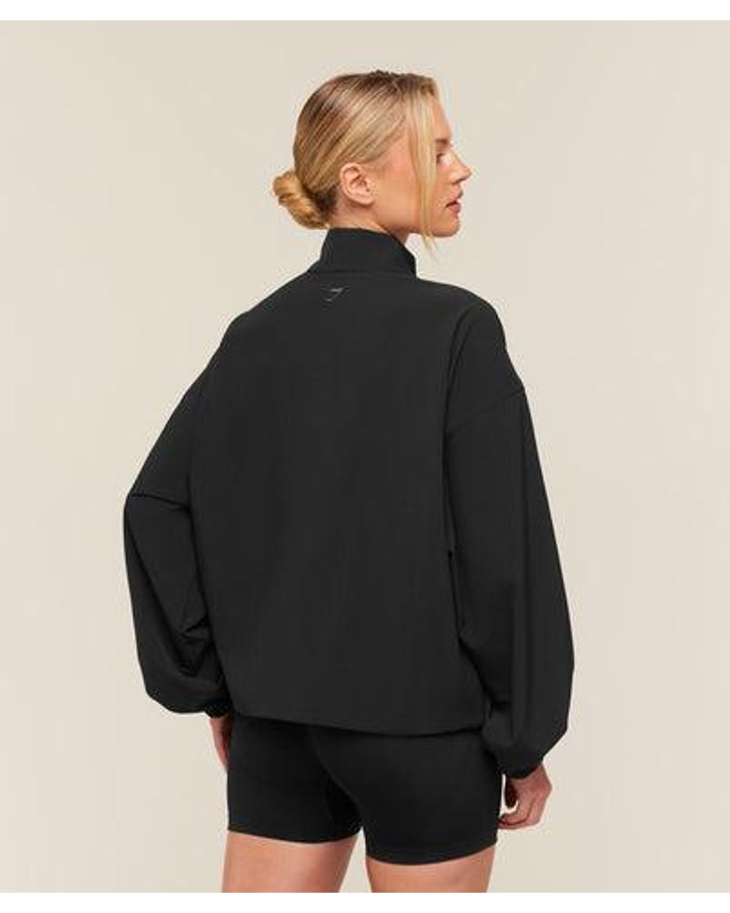 GYMSHARK Black Campus Track Jacket