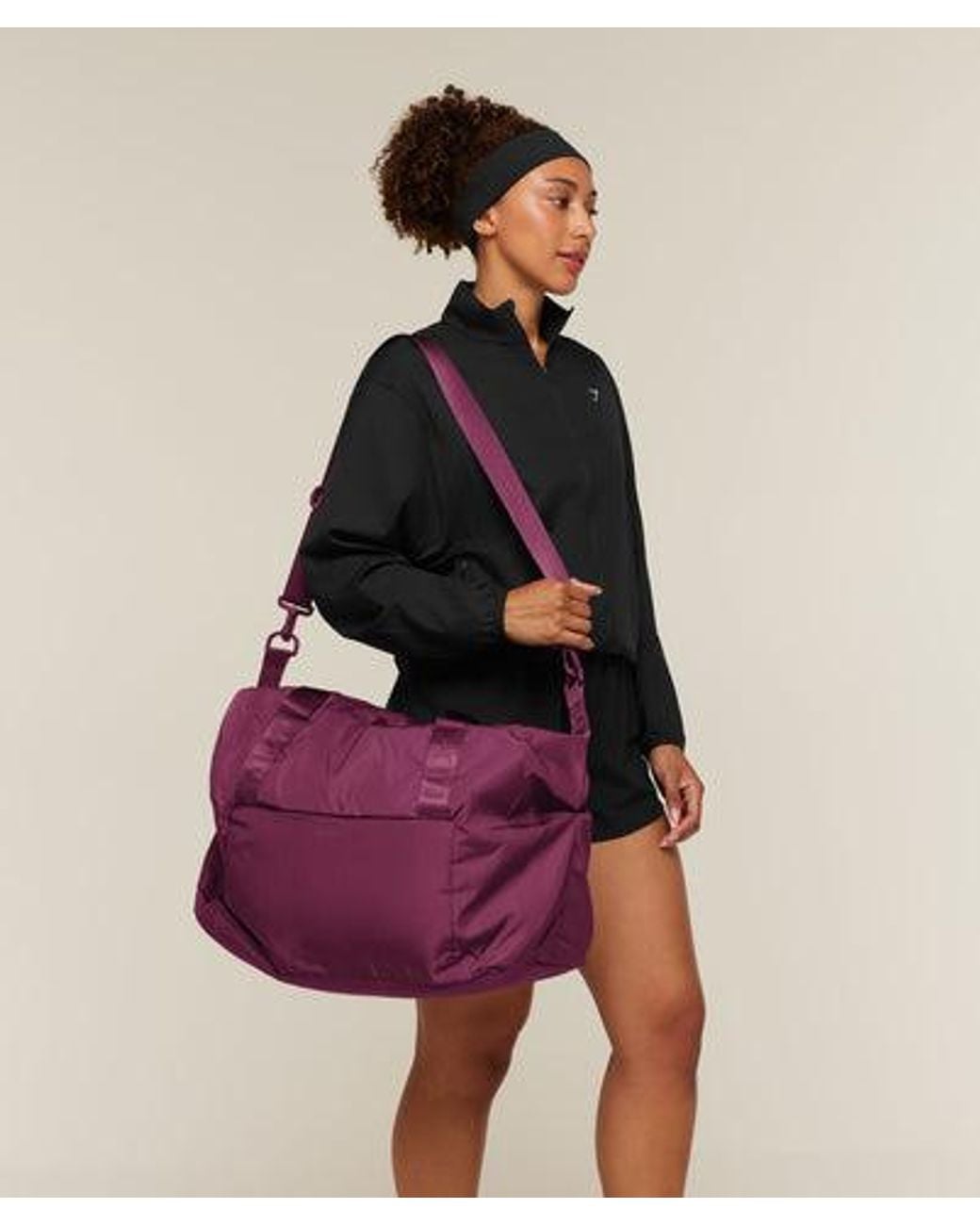 GYMSHARK Purple Mode Duffle Bag