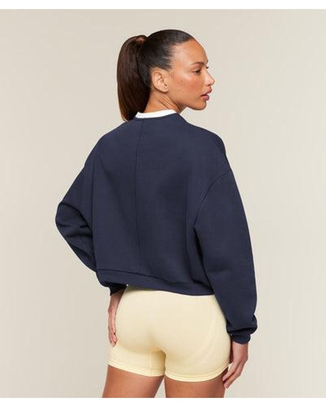 GYMSHARK Blue Cosy Luxe Campus Sweatshirt