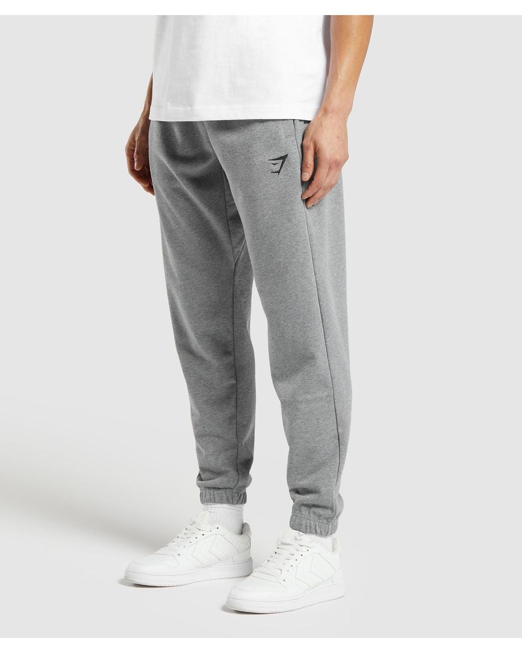 GYMSHARK Gray Essential Oversized Joggers for men