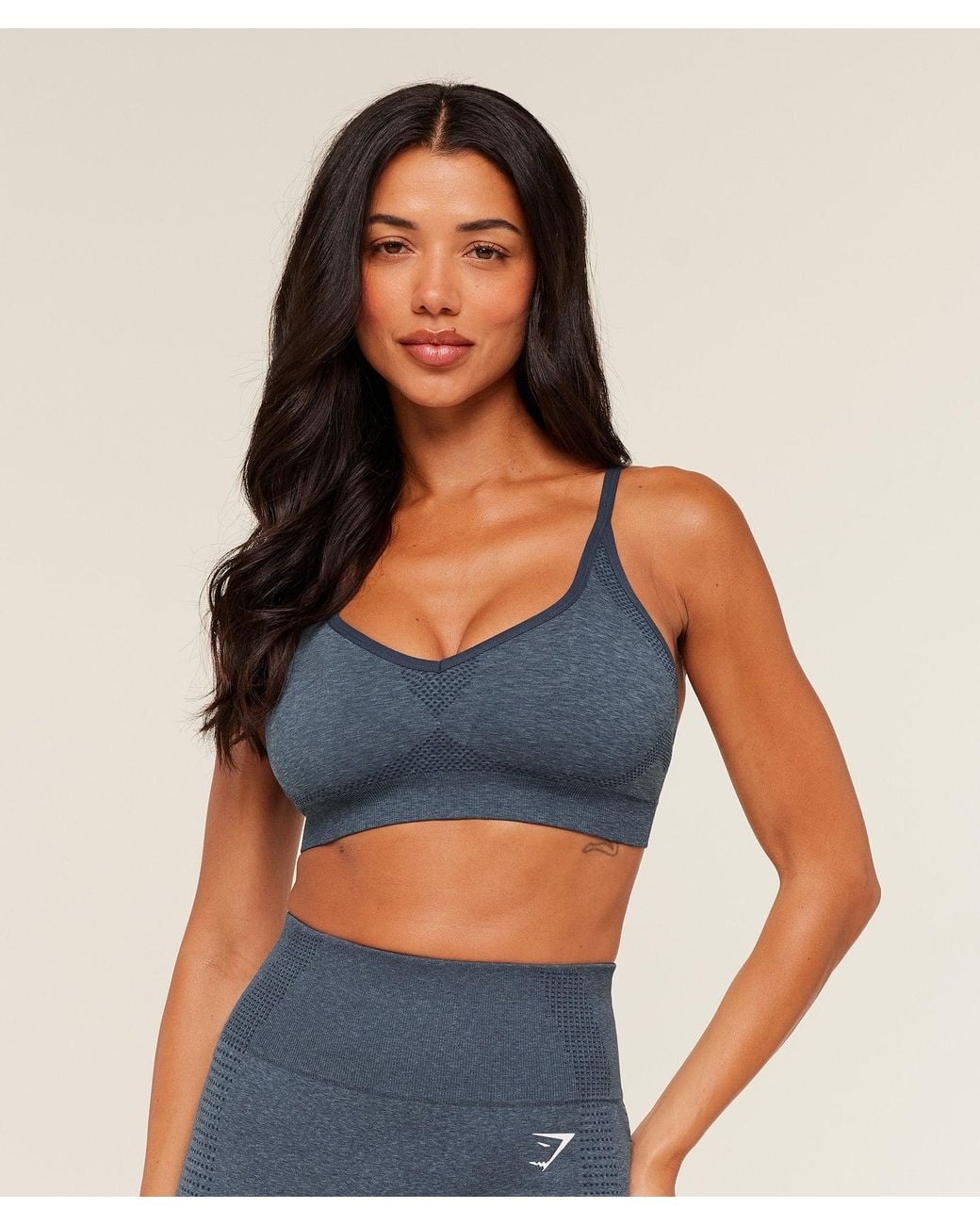 GYMSHARK Blue Vital Sports Bra