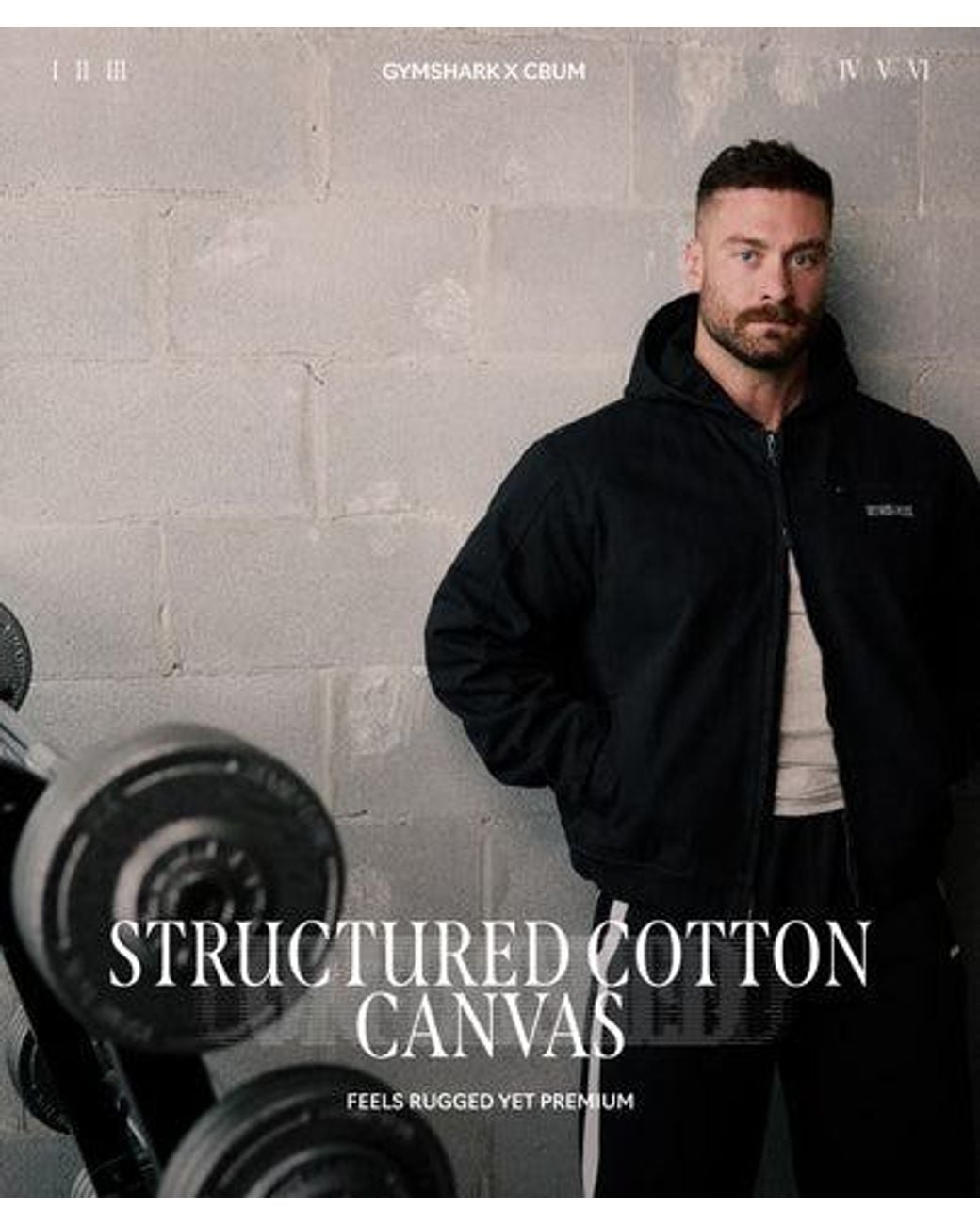 GYMSHARK Black X Cbum Workwear Jacket for men
