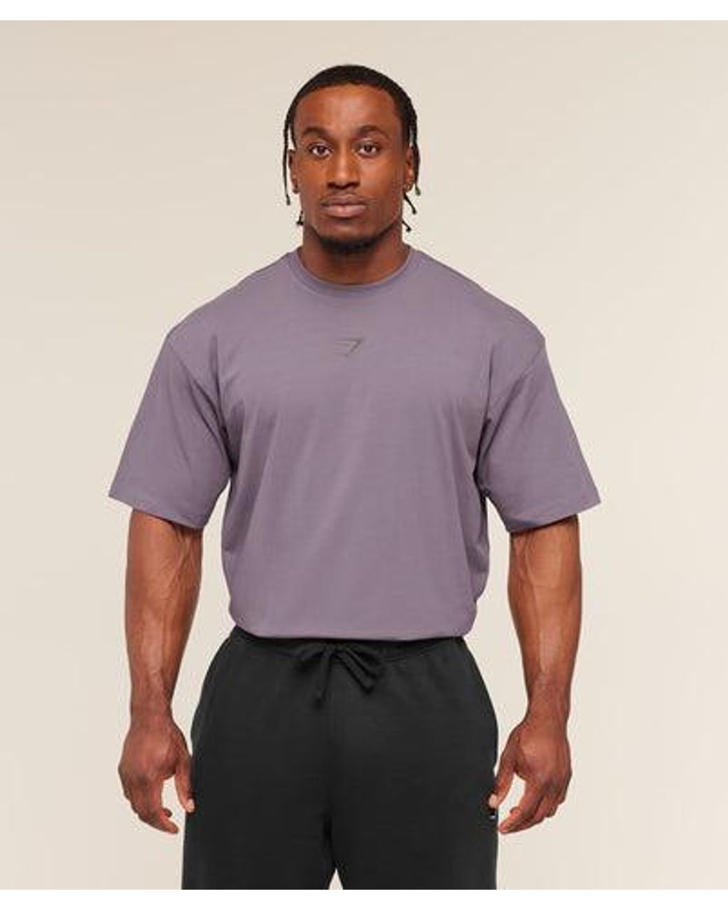 GYMSHARK Purple Power T-Shirt for men