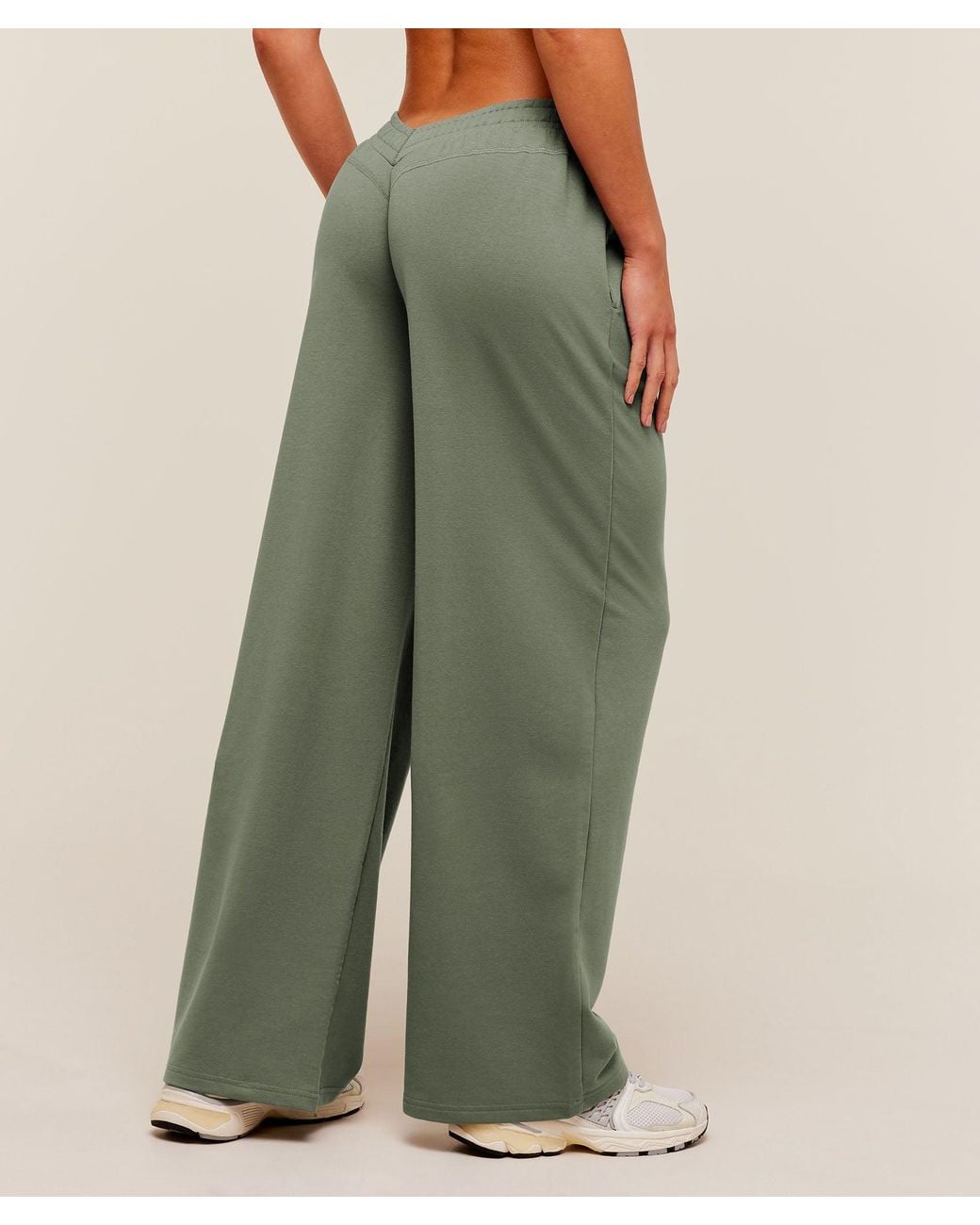 GYMSHARK Green Lifting Dipped Waistband Pants