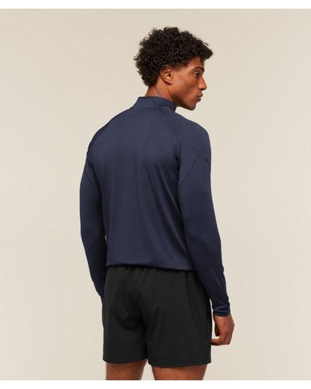 GYMSHARK Blue Performance 1/4 Zip for men