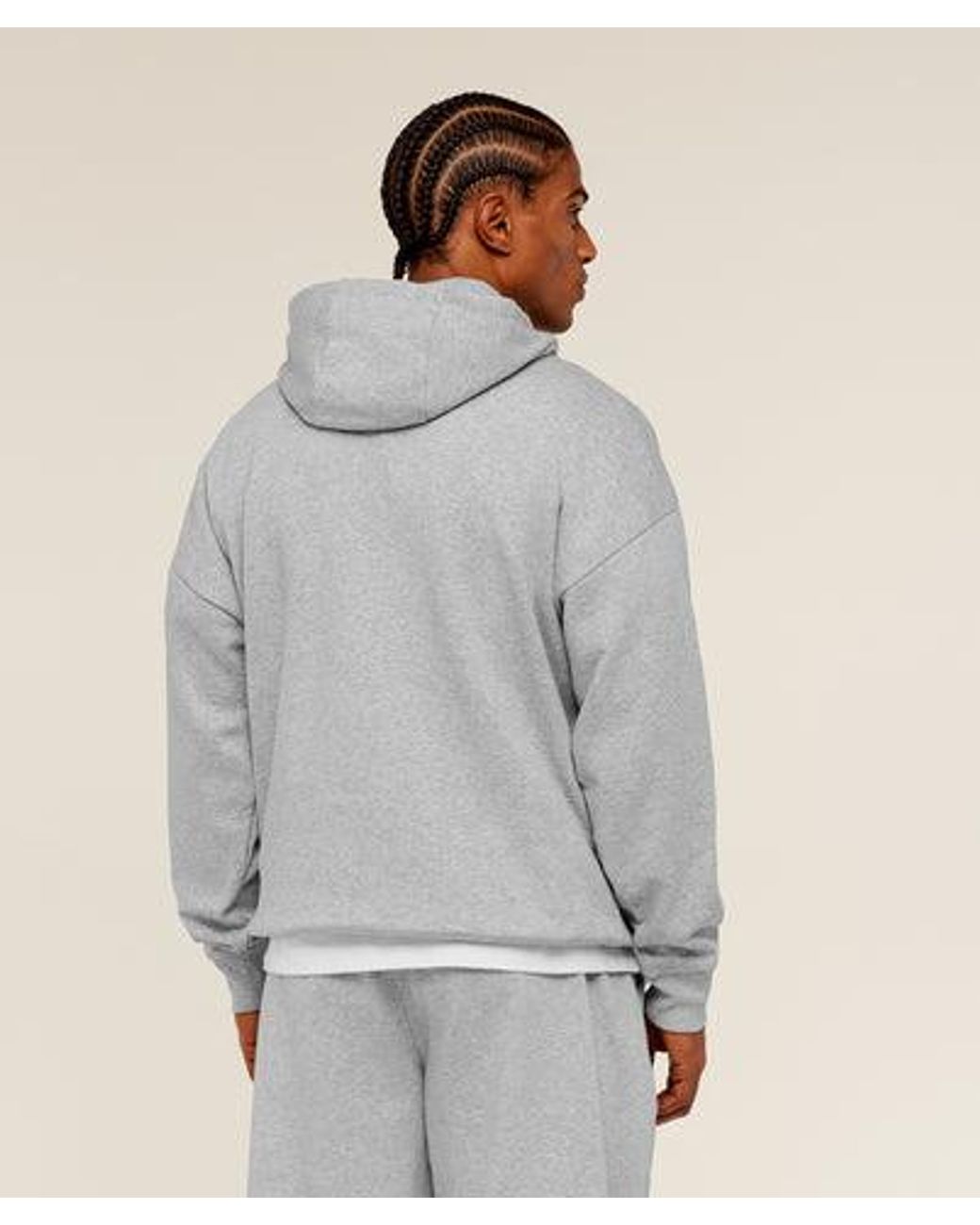 GYMSHARK Gray 12 Graphic Hoodie for men