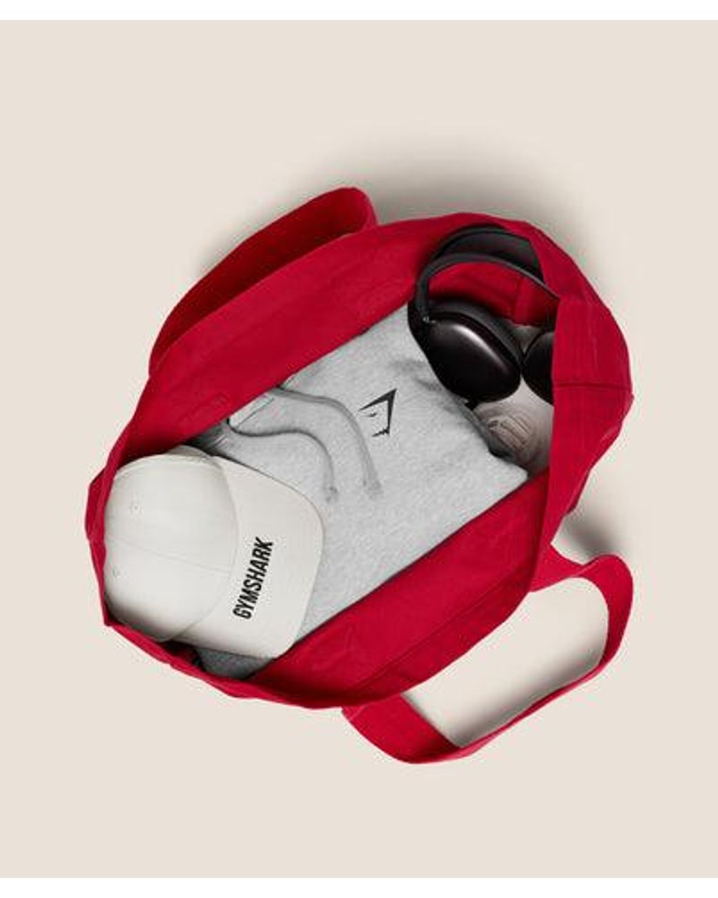 GYMSHARK Red Slogan Tote