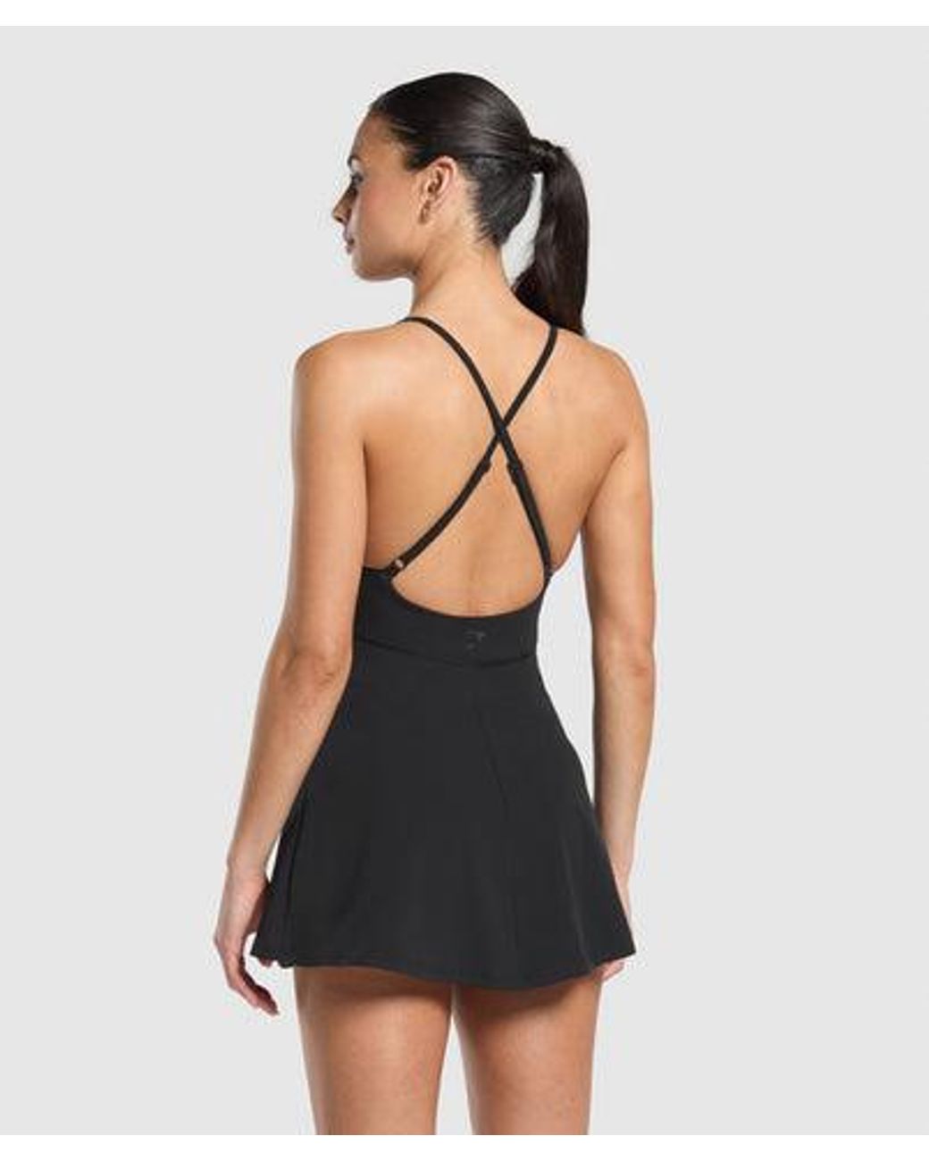 GYMSHARK Black Strappy 2-In-1 Dress