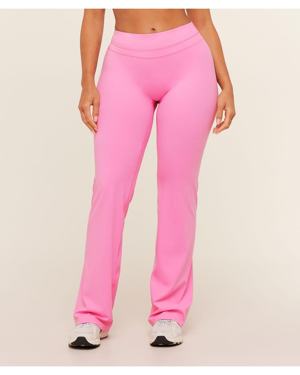 GYMSHARK Pink Whitney Mid Rise Flared Legging