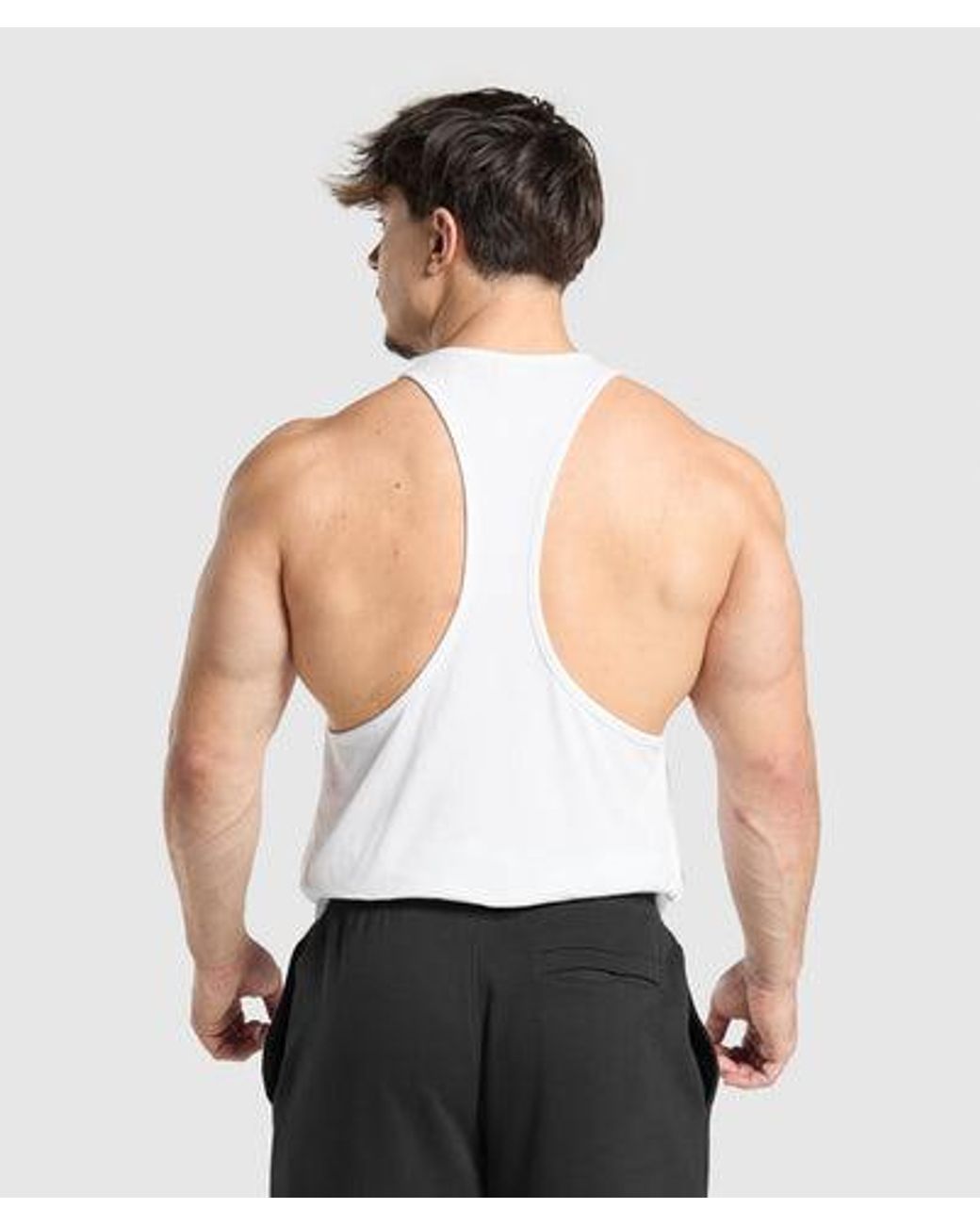 GYMSHARK White Critical Stringer for men