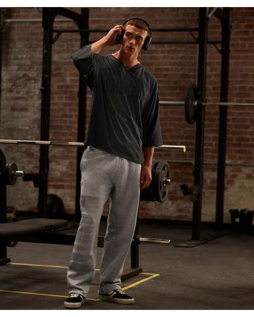 GYMSHARK Gray X Saalt Studios Seamless Jersey for men