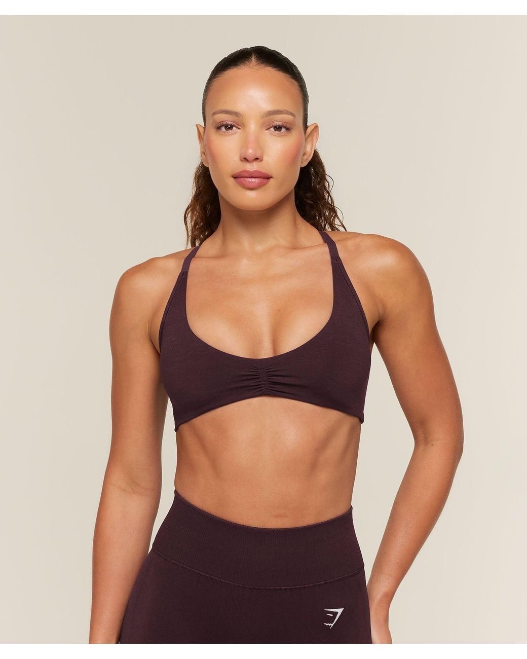 GYMSHARK Black Relay Seamless Light Support Sports Bra