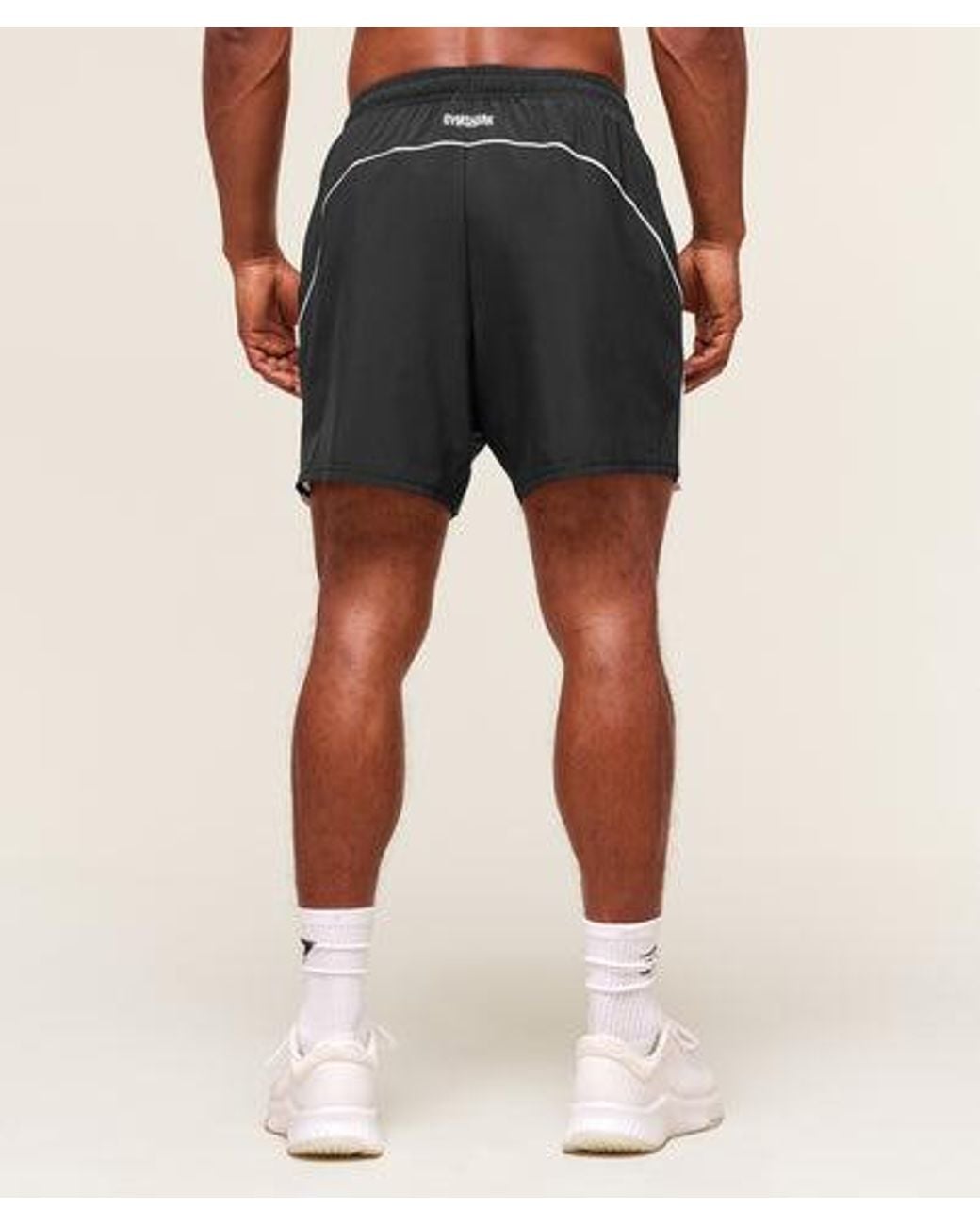 GYMSHARK Black Arrival Block 6" Shorts for men