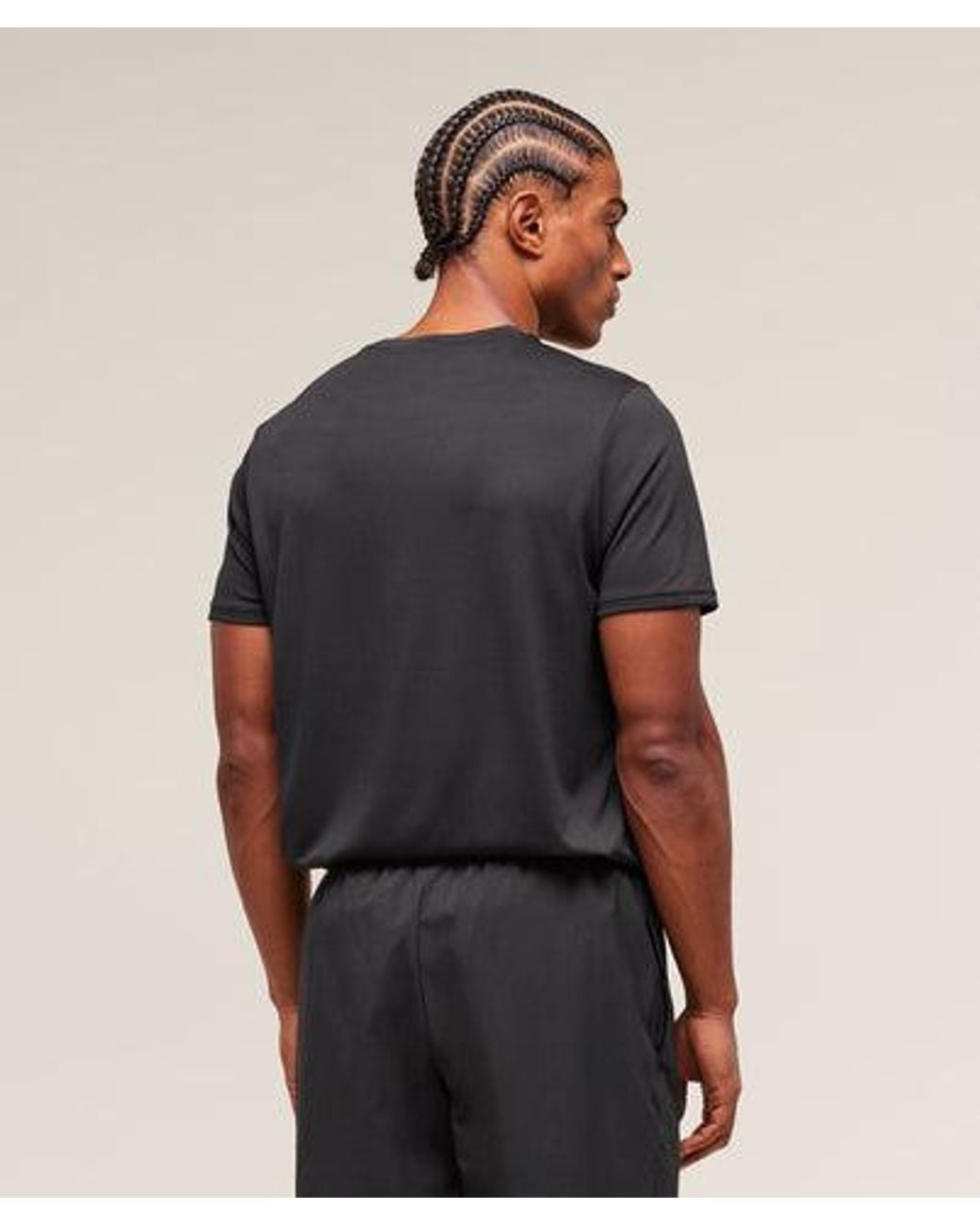 GYMSHARK Black Arrival T-Shirt for men