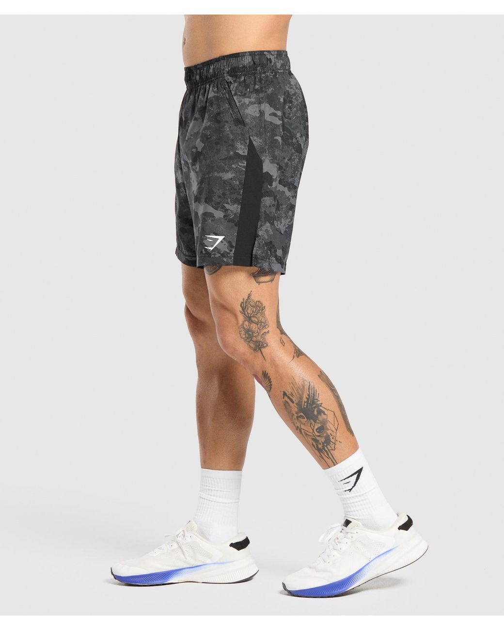 GYMSHARK Blue Sport 7" Shorts for men