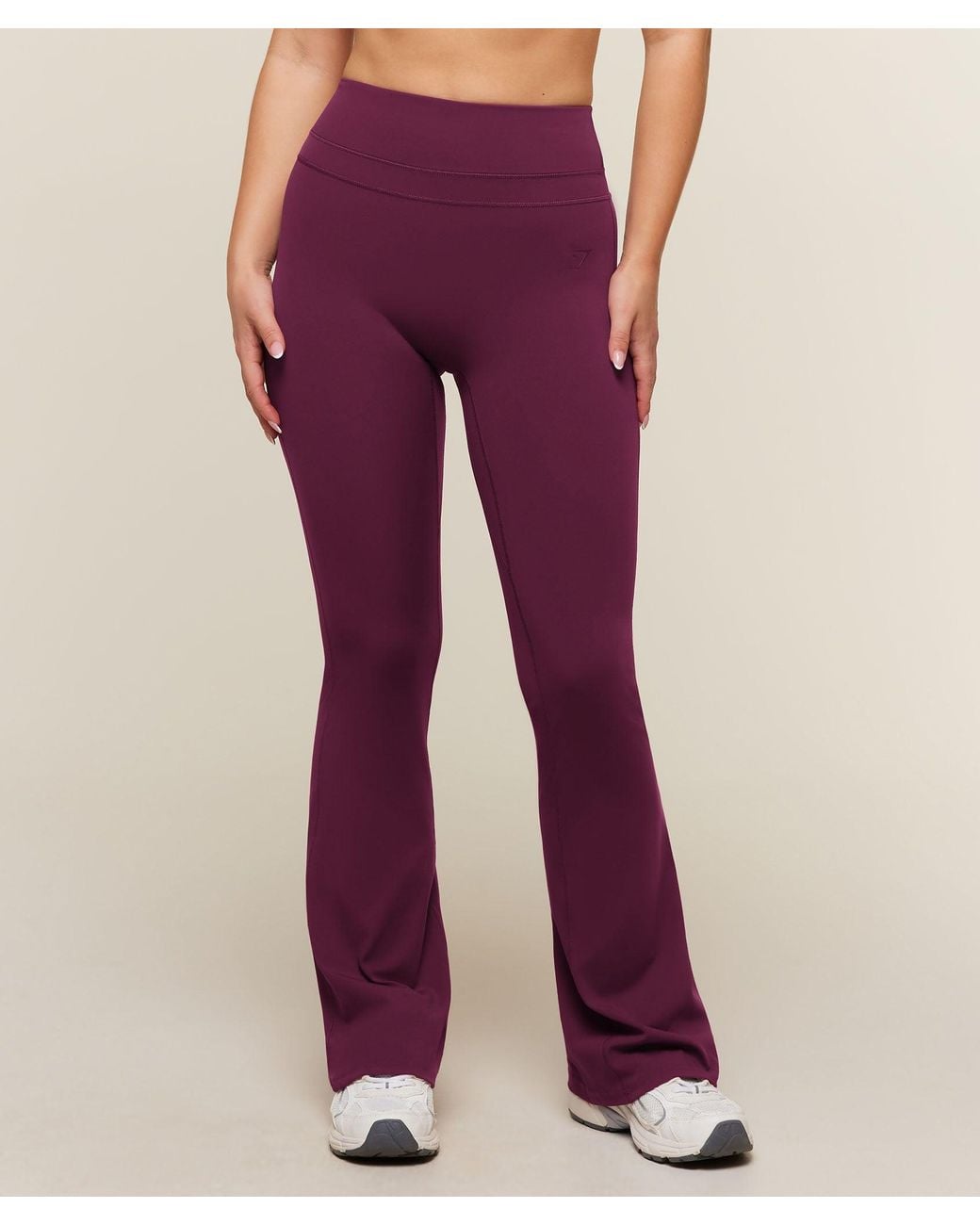 GYMSHARK Purple Whitney High-Rise Mini Flare Short